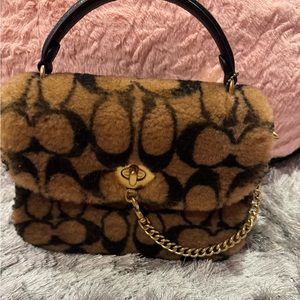 Coach Shearling Bag. Coach X Jennifer Lopez Marlie Top Handle Satchel